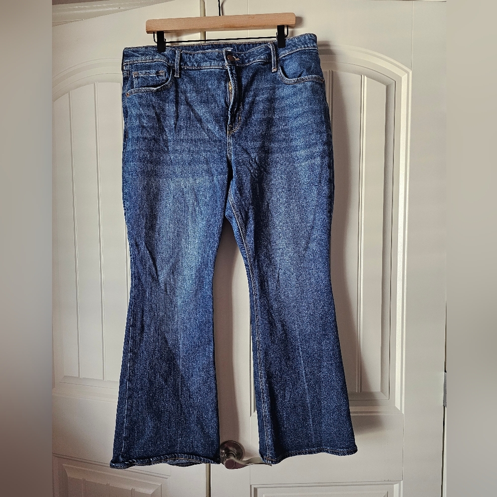 Old Navy Extra High Rose Flare Jeans 16P